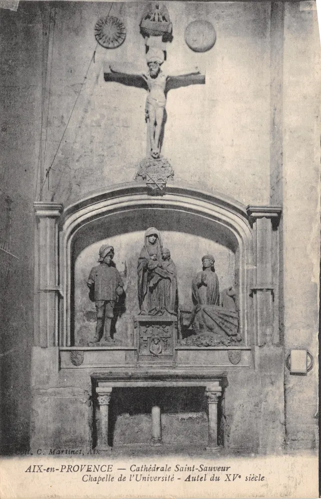 Aix-en-Provence — Kathedrale Saint-Sauveur, Altar des 15. Jahrhunderts - Vorderseite