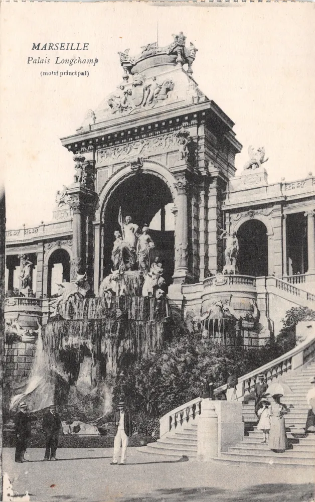 Marseille — Palais Longchamp (Hauptmotiv) — unbekannter Verleger Drucker - Vorderseite