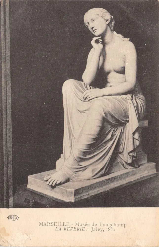 MARSEILLE - Musée de Longchamp — La Réverie, statue de Jalely, 1850 - 앞면