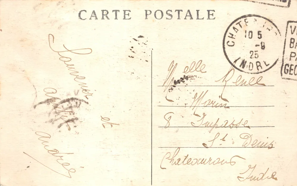 LYON — Puerta monumental del Parc de la Tête-d'Or — E.R - Reverso
