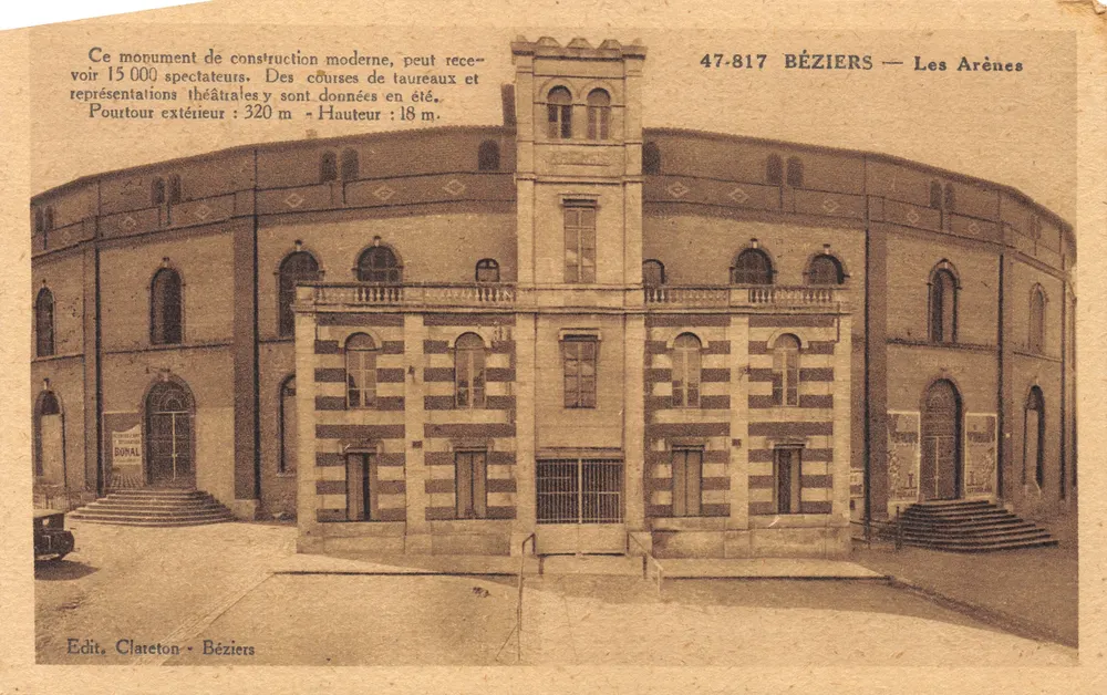 Béziers — Les Arènes — Éditeur Claretton - 앞면