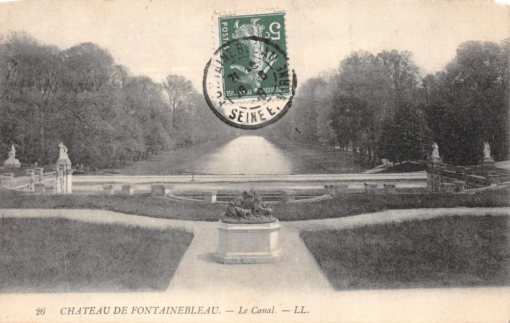 Schloss Fontainebleau — Der Kanal — LL. — Verlag LL. — Nr. 26 - Vorderseite
