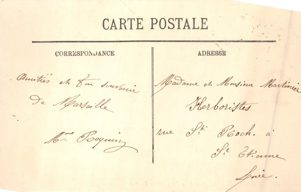 Marseille — Der Leuchtturm von Désirade — Effekt von Wellen. LL. — Verleger LL. n° 2669 - Rückseite