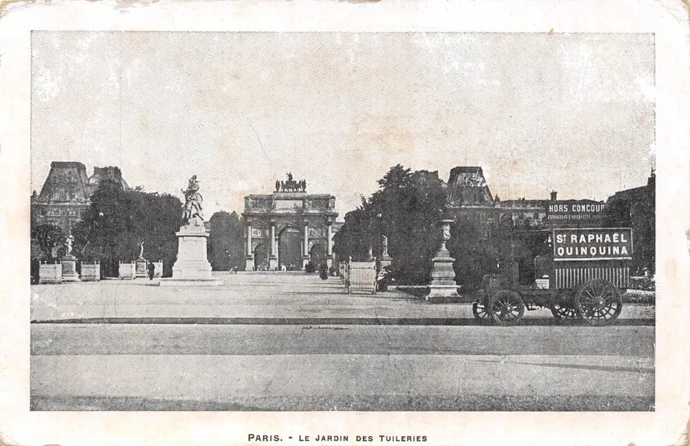 Paris — Der Tuileries-Garten — Verleger DRUCK AUF DER KARTE - Vorderseite