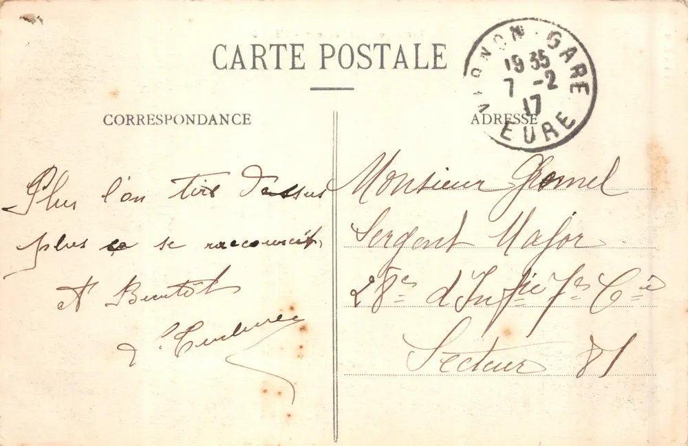 Ermitage Saint-Sauveur — L'Entrée — Édition L. S - 뒷면