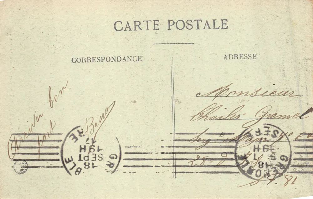 Umgebung von GRENOBLE — Cascade de Sassenage — Verlag CL.A.V. - Coll. L.P. n°501 - Rückseite