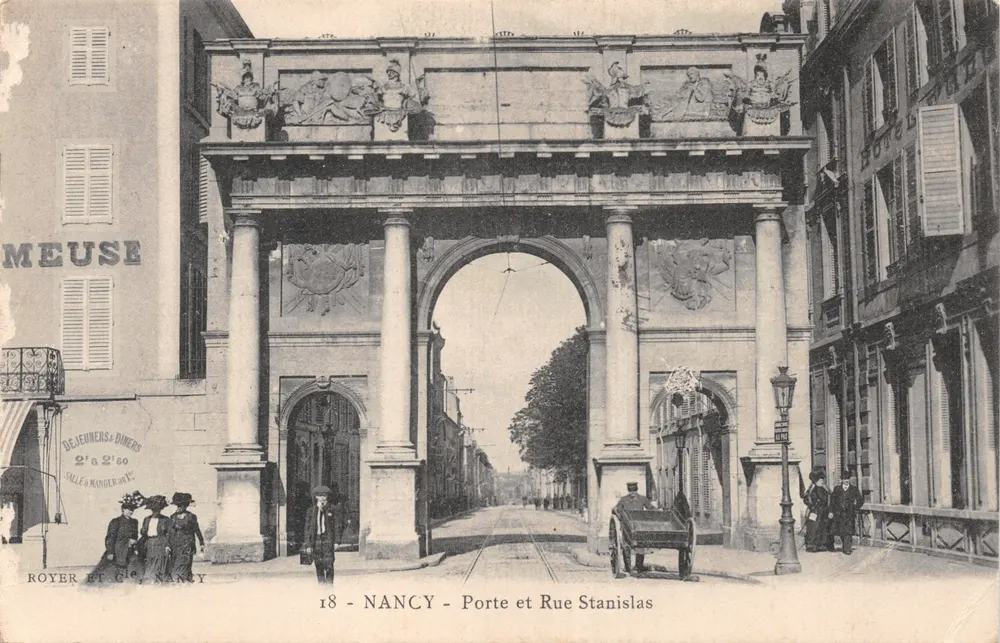Nancy — Porte et Rue Stanislas — Royer et Cie, Nancy - 앞면