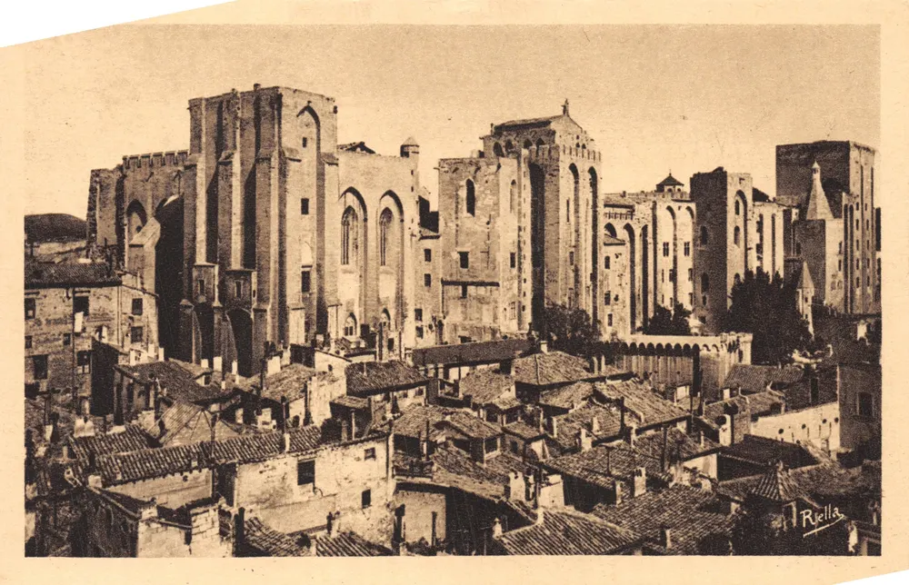Avignon — Palais des Papes, façade Est — Riella - 앞면