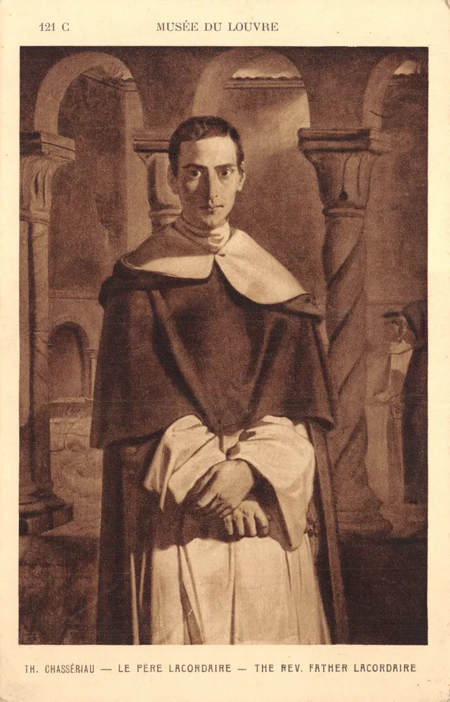 Der Vater Lacordaire — Museum des Louvre — Th. Chassériau — n° 121 C - Vorderseite