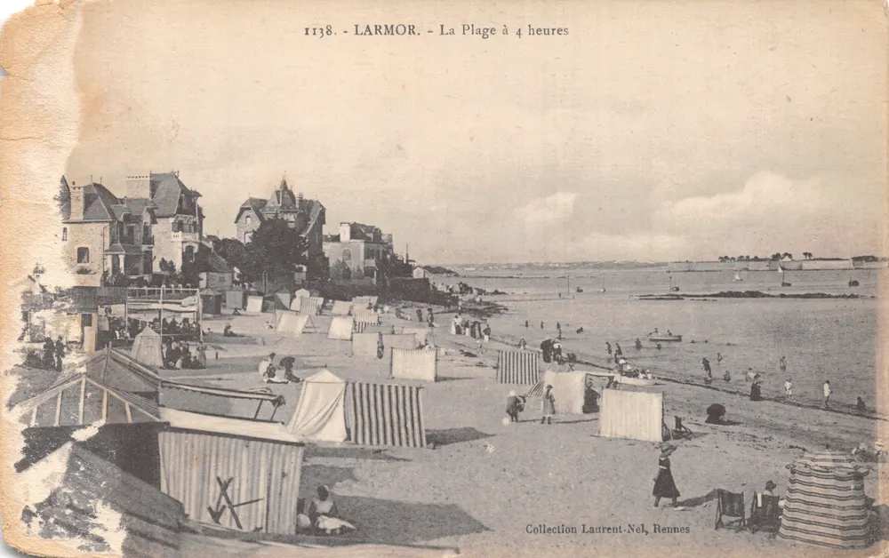 LARMOR - Der Strand um 4 Uhr — Sammlung Laurent-Nel, Rennes, n° 1138 - Vorderseite