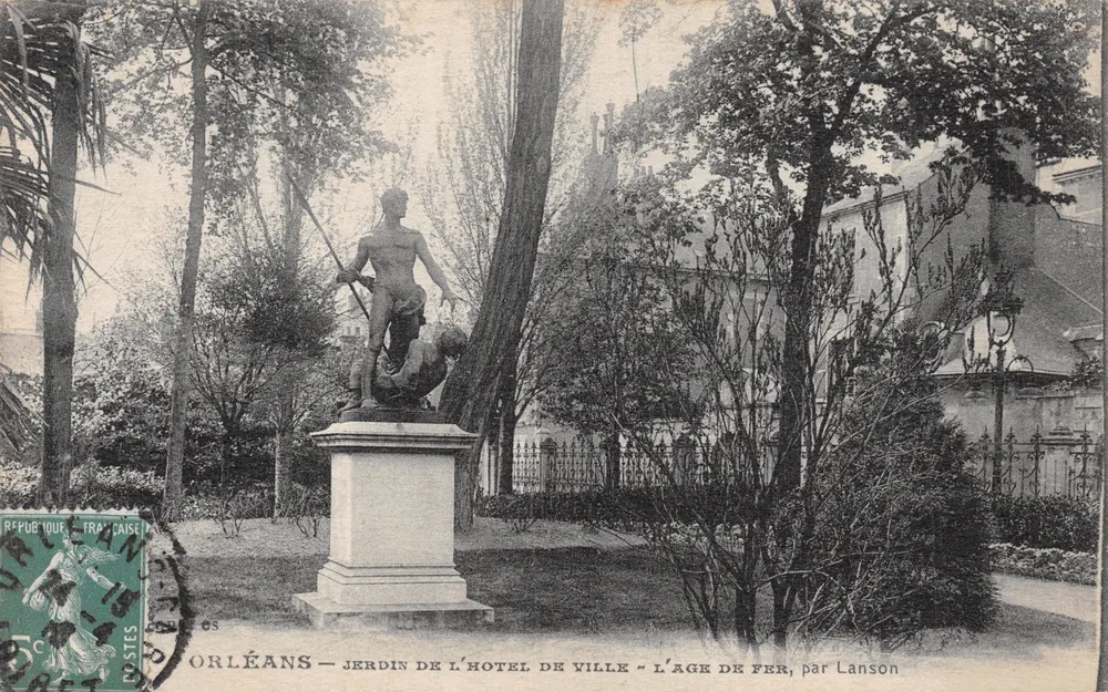 Orléans — Garten des Rathauses — Das Eisenzeitalter, von Lanson - Vorderseite