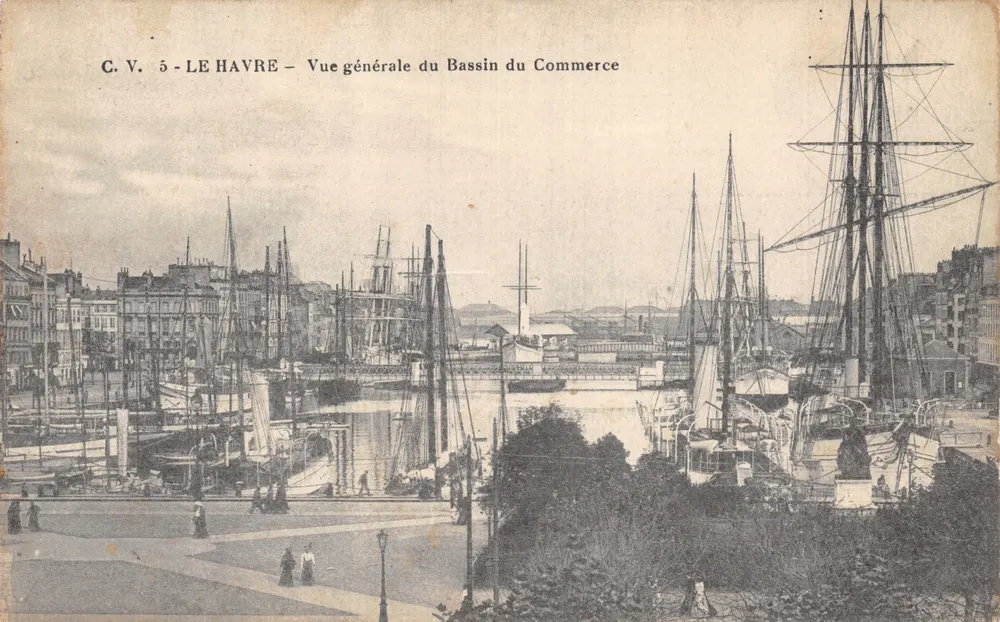 Le Havre — Allgemeiner Blick auf den Handelsbahnhof — C.V. 5 - Vorderseite