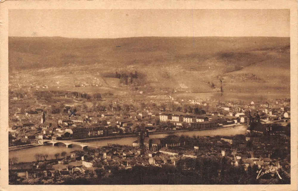 Pont-a-Mousson — Allgemeiner Blick — Les Éditions d'Art V. Reider - Nancy - Vorderseite