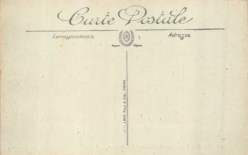 Nice — Vue générale des Terrasses et du Château — SELECTA, n° 67 - Verso