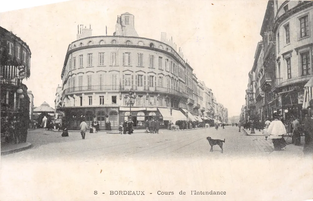 Bordeaux — Cours de l'Intendance — unbekannter Verleger, Nr. 8 - Vorderseite