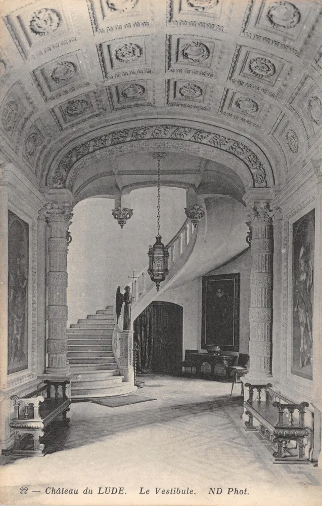 Château du LUDE — Le Vestibule — ND Phot - 앞면