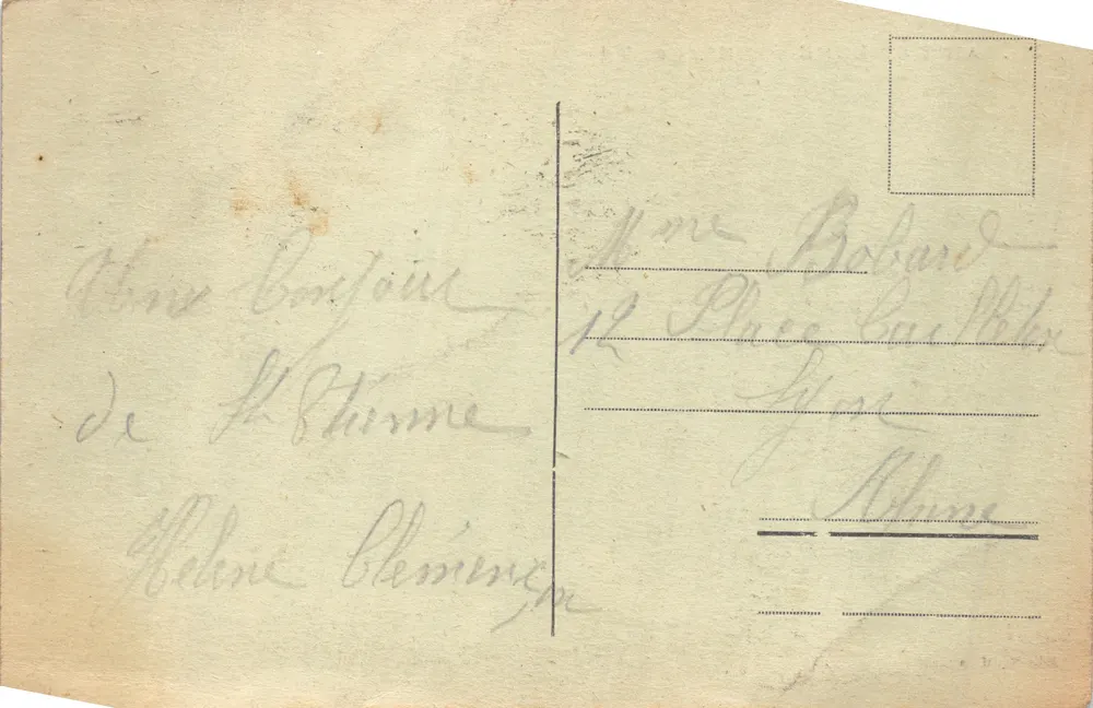 Saint-Étienne — Das Rathaus — Verlag M. M. n° 211 - Rückseite