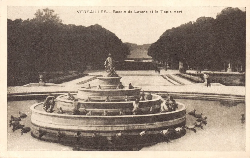 Versailles - Bassin de Latone und der Tapis Vert - Verlag A. Cossé - Vorderseite