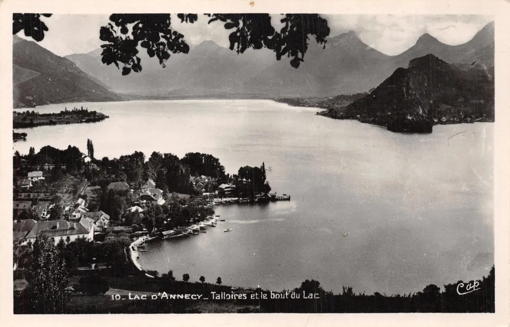 See Annecy — Ansicht von Talloires und das Ende des Sees — Verlag CAP - Vorderseite