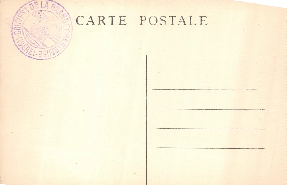 Entrée du Désert — Route de la Grande-Charteuse — E.H. — n°215 - Verso