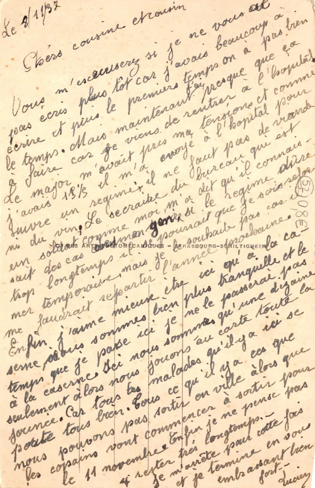 Langres — Panorama Est — Digue de la Liez — éditeur LL.104 - Verso
