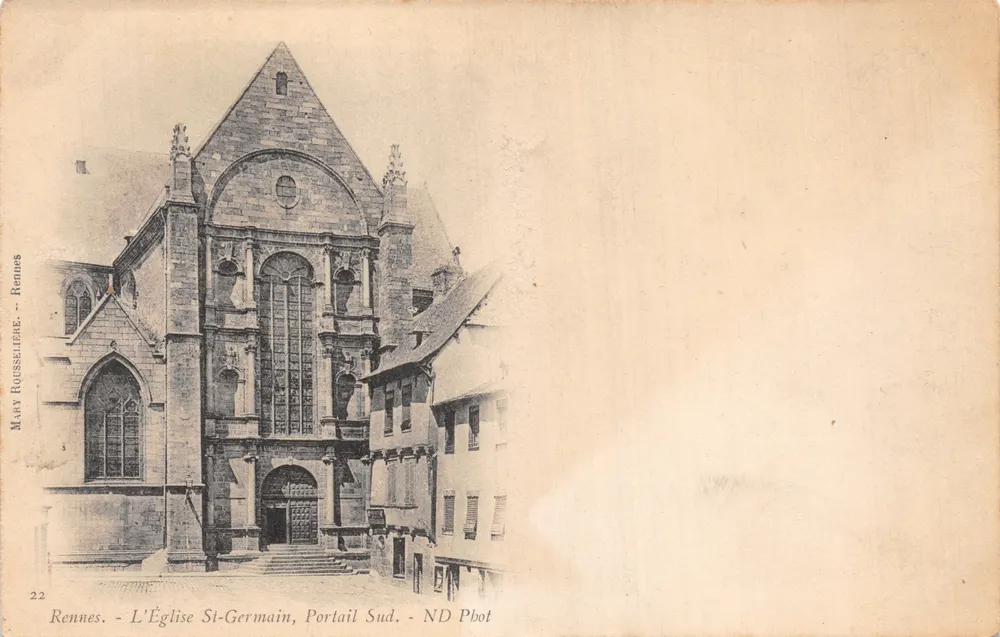 Rennes - Ansicht des Südportals der Kirche St-Germain - MAY ROUSSELLEME, n°22 - Vorderseite