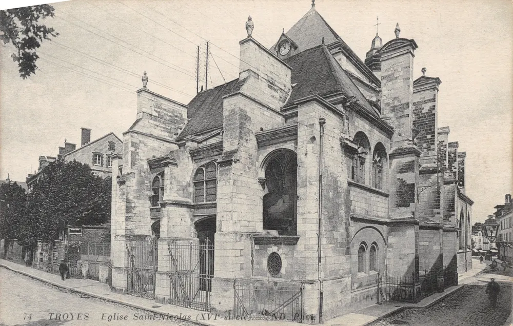 Troyes — Kirche Saint-Nicolas (16. Jahrhundert) — ND. Phot - Vorderseite