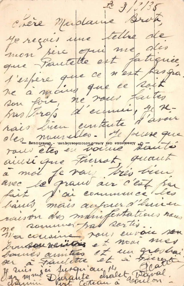 Toulon — Place de la Liberté — éditeur ABA n°28 - Verso