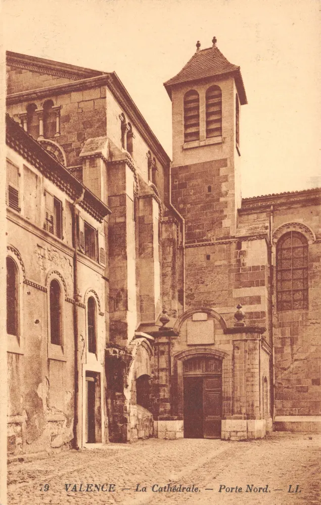 Valence — La Cathédrale — Porte Nord — éditeur LL - Recto