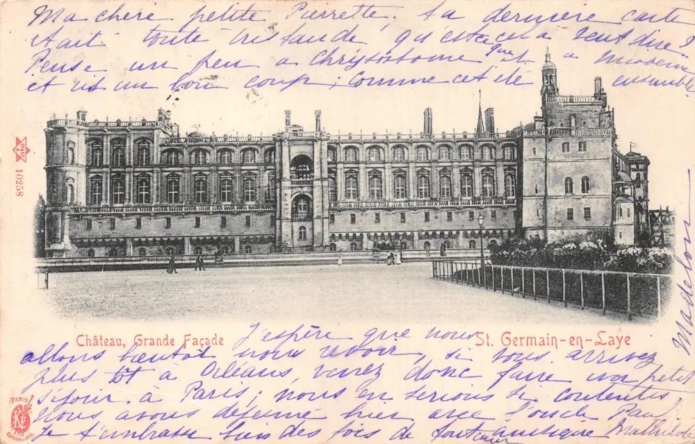 Schloss, Große Fassade — St. Germain-en-Laye — Verlag: Paris, Nr. 10238 - Vorderseite