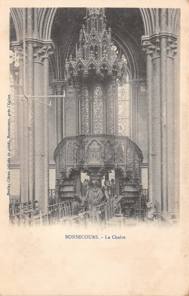 BONSECOURS - La Chaire — éditeur Bonlay-Cleron, série 'objets de piété' - Recto