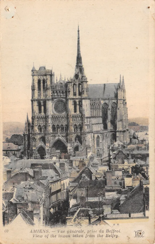 Amiens — Allgemeiner Blick vom Glockenturm aus — Fot. Jhot. n°60 - Vorderseite