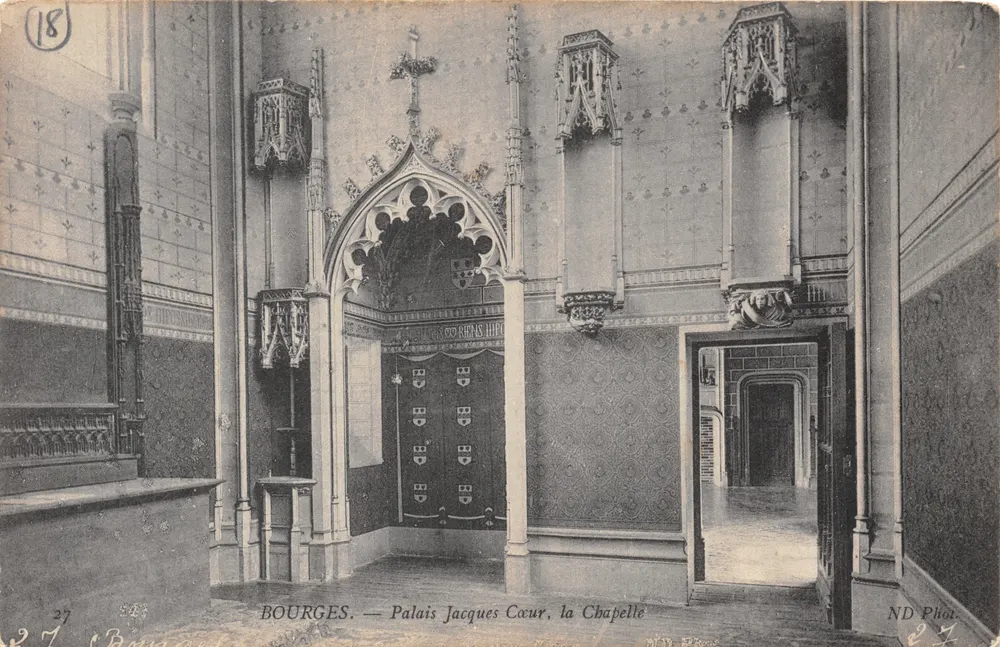 Bourges — Palais Jacques Cœur, la Chapelle — ND Phot - Recto