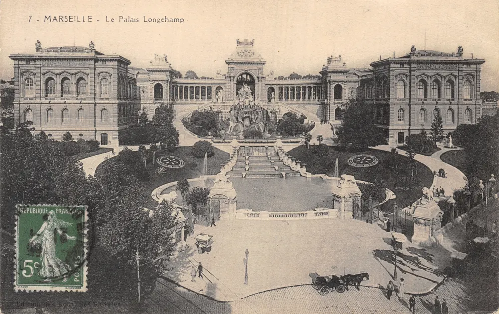 Marseille — Das Palais Longchamp — Verleger nicht sichtbar, Nr. 7 - Vorderseite