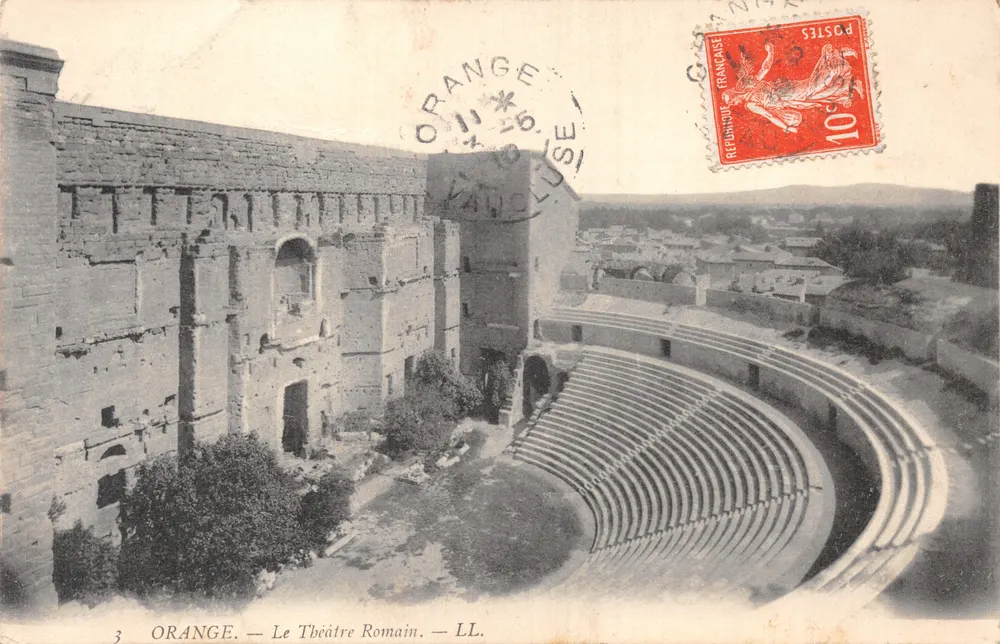Orange — Le Théâtre Romain — LL. Éditeur LL. N° 3 - Recto