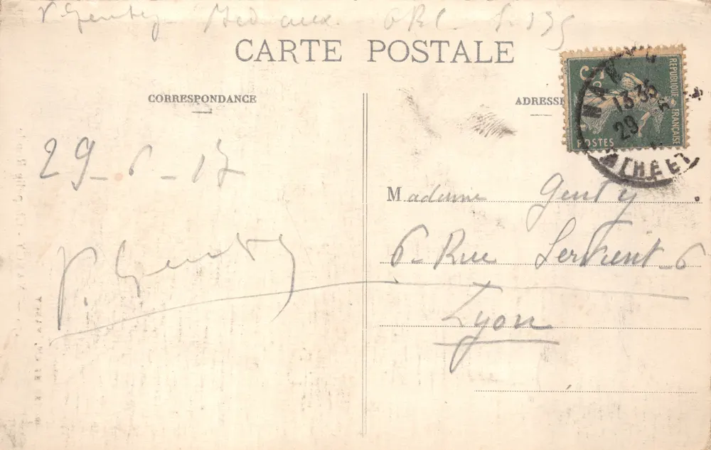 NANCY — Runde Kapelle — Verlag ROYER ET CIE, Nr. 179 - Rückseite