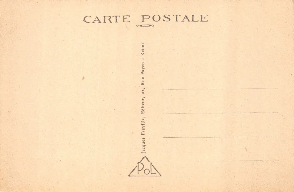 Reims — La Cathédrale — éditeur POL, n° 630 - Verso