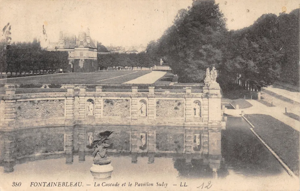 Fontainebleau — Die Cascade und das Pavillon Sully — LL. N° 380 - Vorderseite