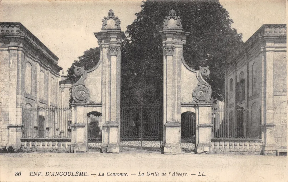 Ansicht von Angoulême — La Couronne — Das Tor der Abtei — LL. — Nr. 86 - Vorderseite