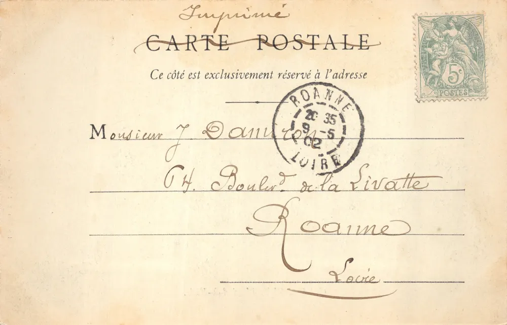 Chambéry — Das Rathaus — Lib. Editt. E. REYNAUD, Chambery, n°175 - Rückseite