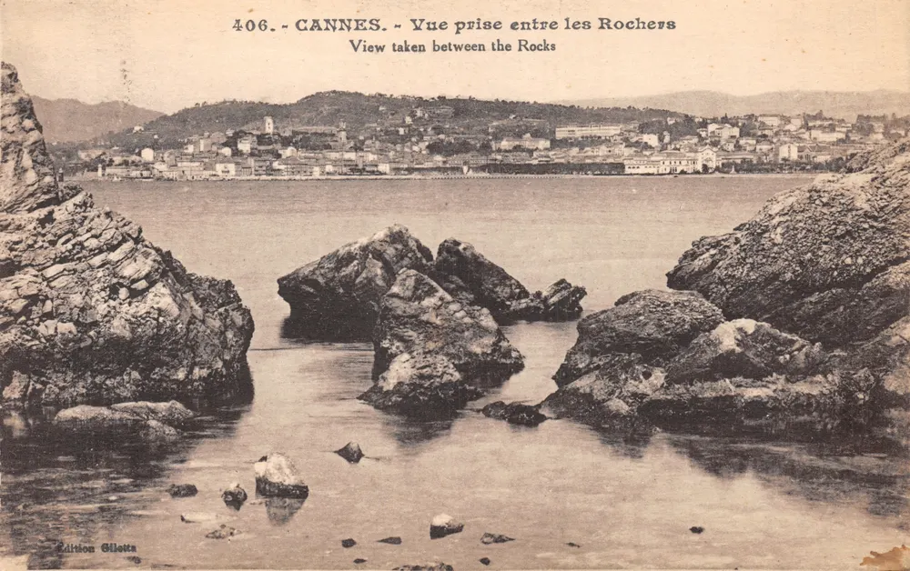 CANNES — Ansicht zwischen den Felsen — Edition Gilletta, Nr. 406 - Vorderseite