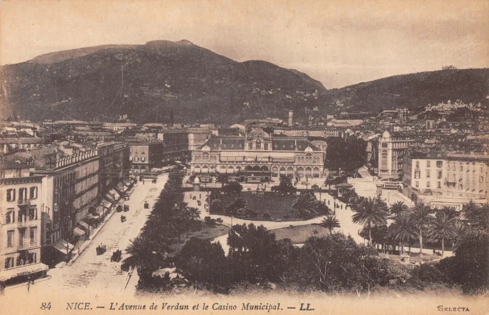 Nice — Avenue de Verdun und das Municipale Casino — SELECTA - Vorderseite