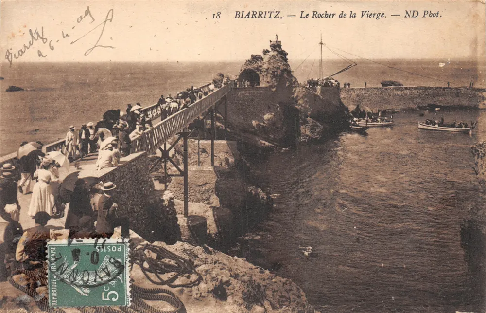 Biarritz — Le Rocher de la Vierge — ND Phot - Recto