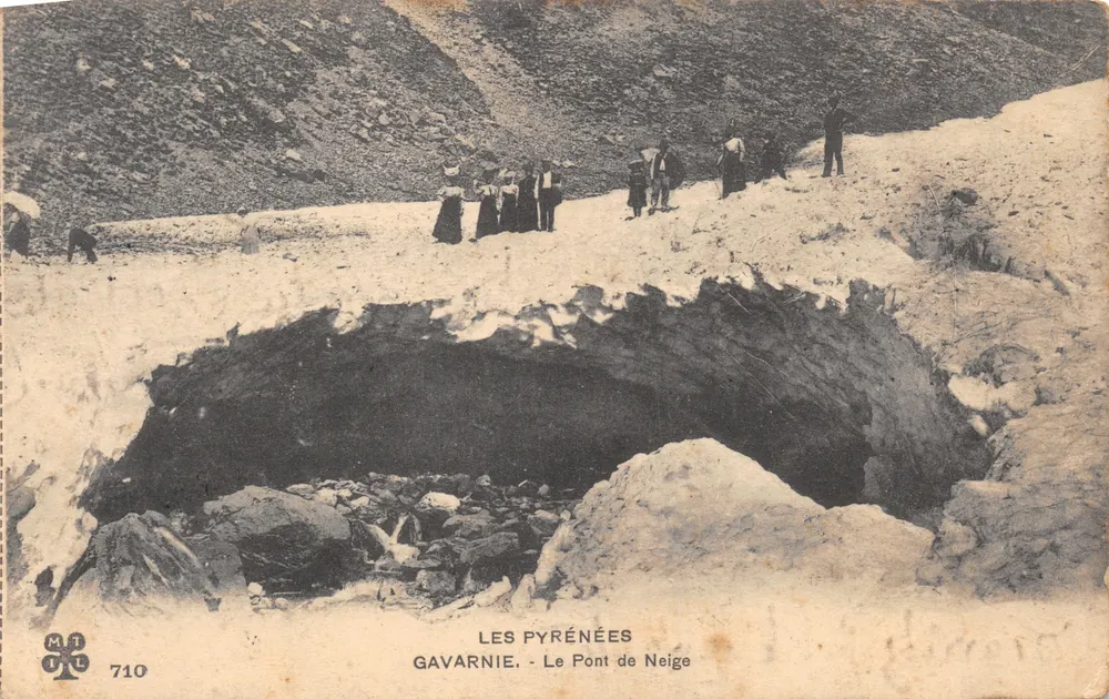 Gavarnie — Le Pont de Neige — éditeur MT 710 - 앞면