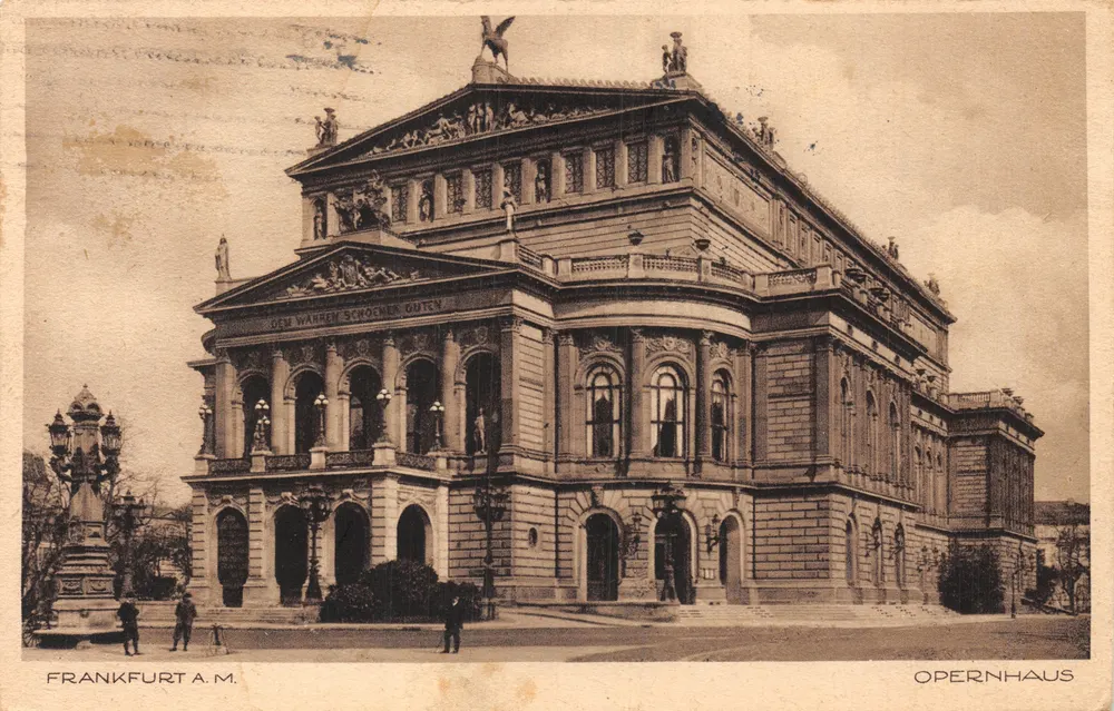 Frankfurt a.M. — Opernhaus — Verlag FRANKFURT A.M. OPERNHAUS - Vorderseite