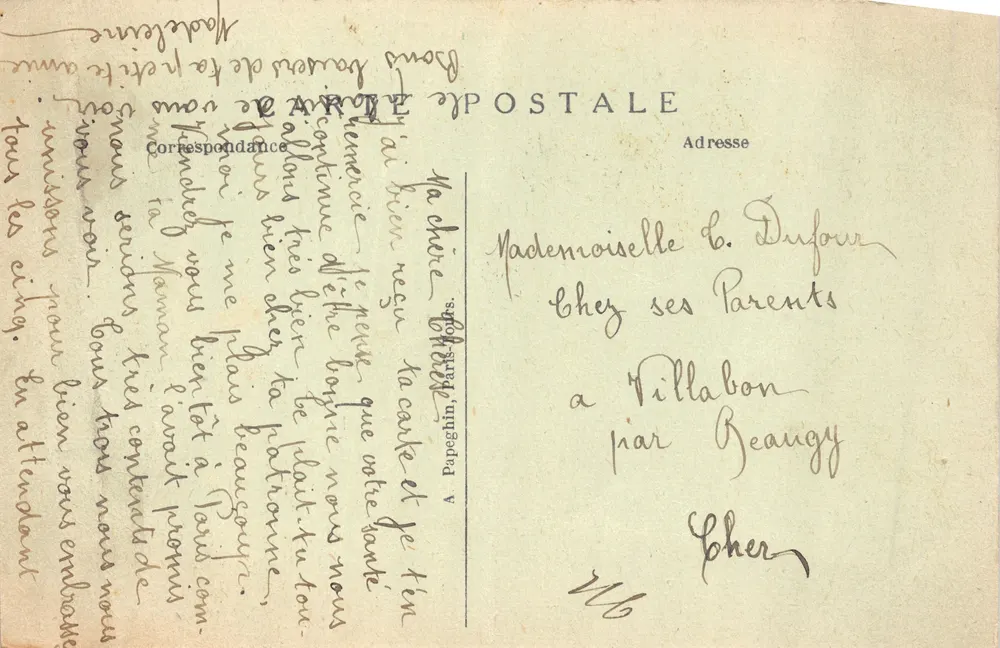 Paris - L'Arc de Triomphe du Carrousel — éditeur A. P. n°117 - Verso