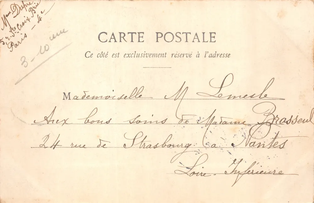 Paris - Porte Saint-Denis — monumentaler Bogen mit Basreliefs, Verlag G.I. n°197 - Rückseite