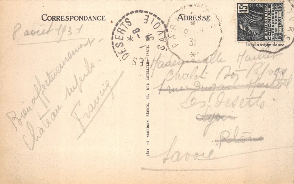 Amboise — Le Château — ND — éditeur ND, n° 101 - 뒷면