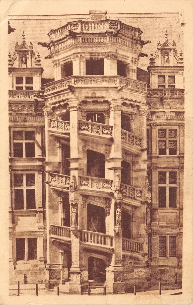 Der Große Treppenaufgang — Flügel François Ier — Verlag ND, Blois - Vorderseite