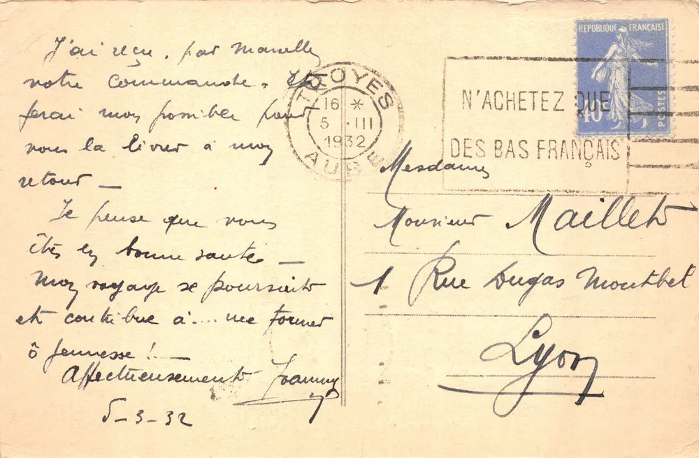 Troyes — La Fontaine Argence — Verleger nicht sichtbar, Nr. 42 - Rückseite